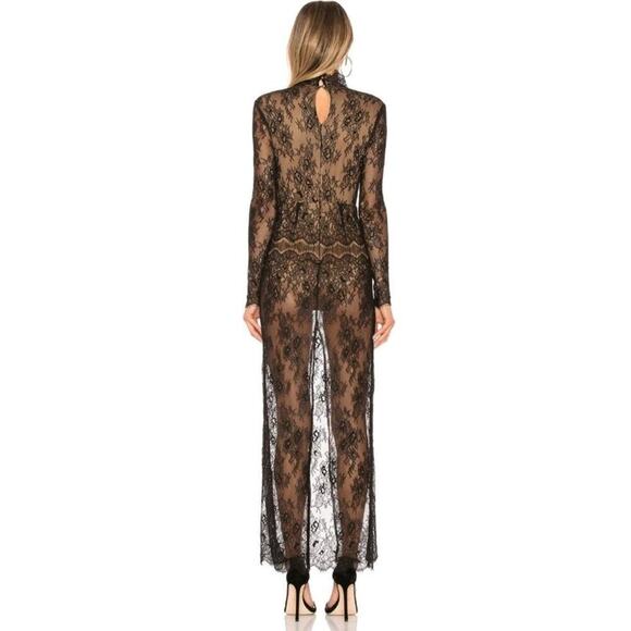 Majorelle Revolve CALISTO Black Nude Lace Body Jumpsuit XL ASO KELLIE BARRETT - Picture 3 of 13